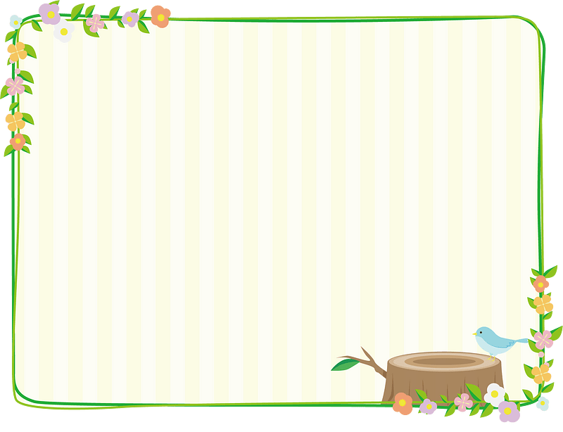 Flower Bird Frame