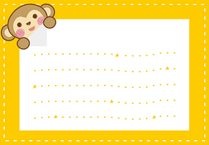 Monkey Message Card