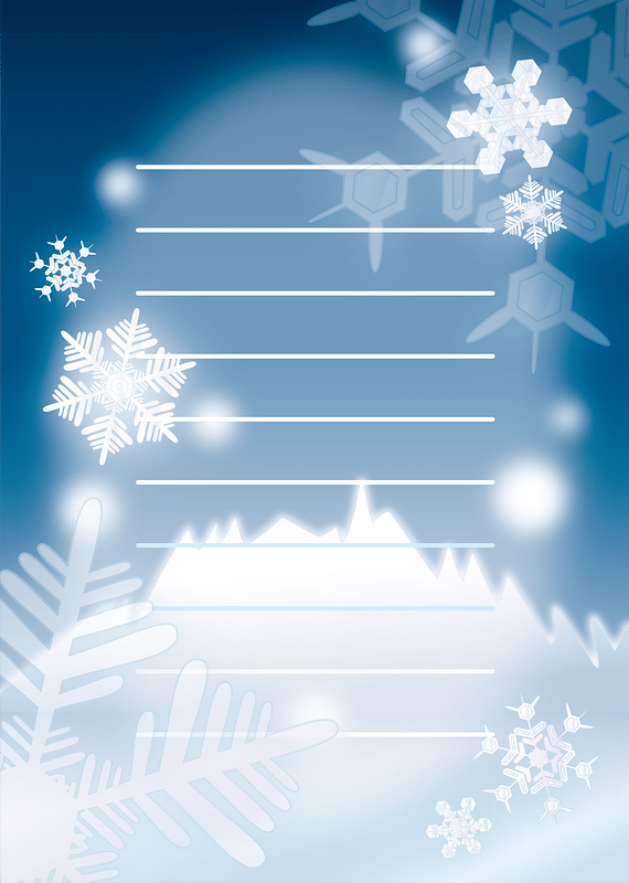 Snowflake Letter Paper
