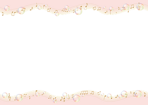 Music Soap Bubble Frame