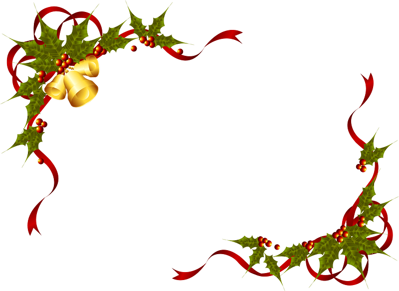 Christmas Holly Frame