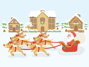 Reindeer Santa Claus
