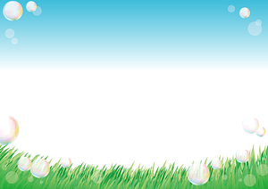 Grass Soap Bubble