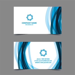 Blue circles card