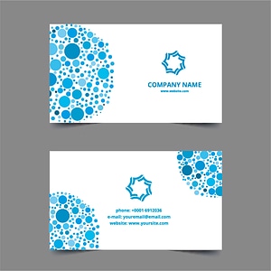 Blue dots businesscard