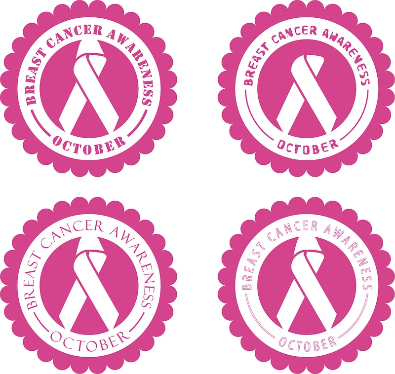 Breast cancer stickers