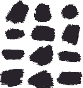 Brush strokes vector art