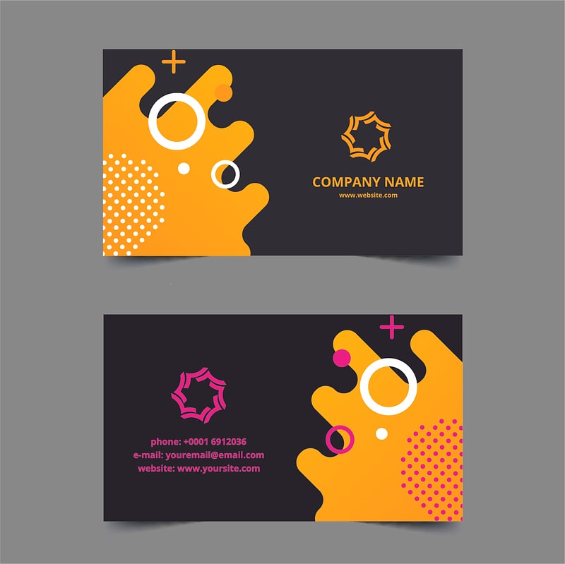Business card abstract theme