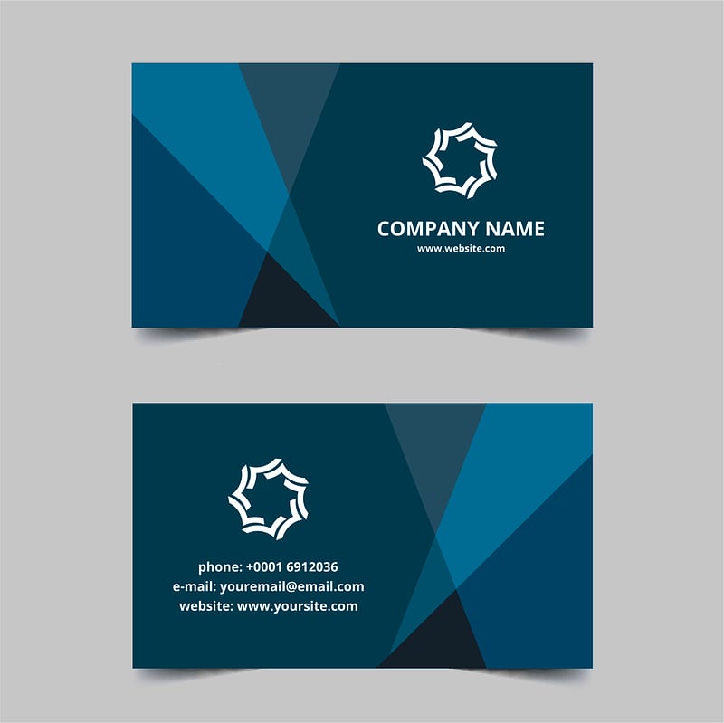 Business cards template abstract