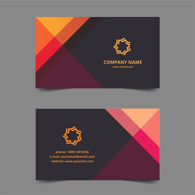Business cards template elegant