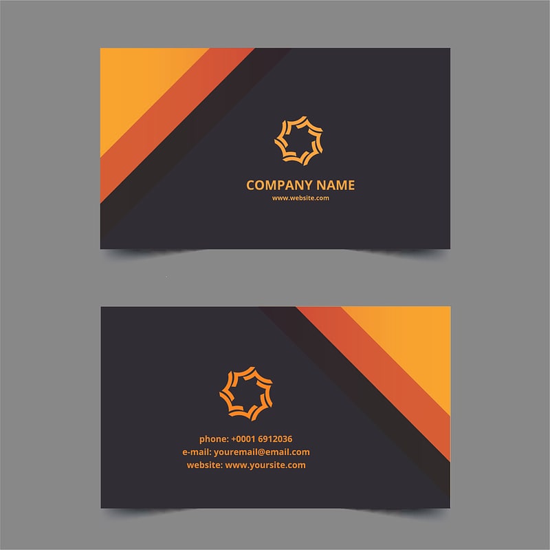 Business cards template elegant