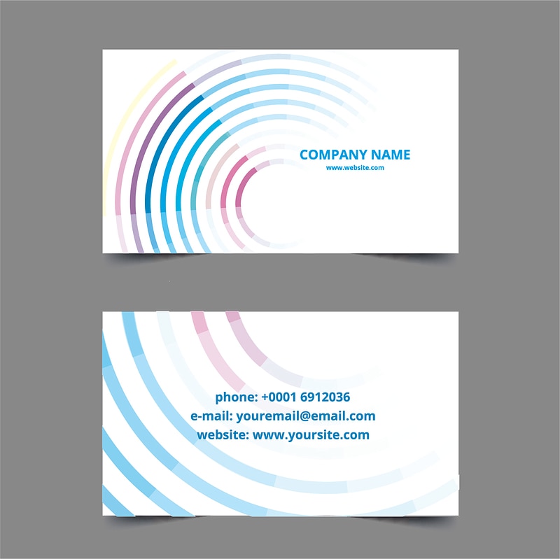 Card template abstract