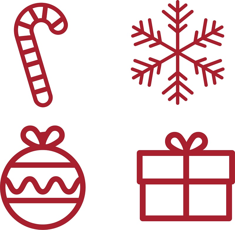 Christmas icons vector