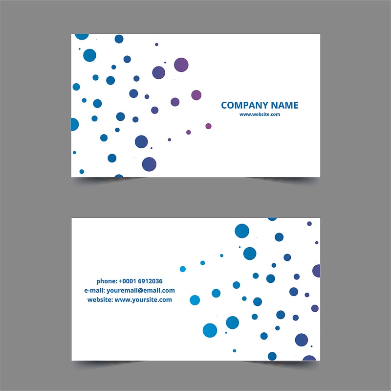 Circles card template
