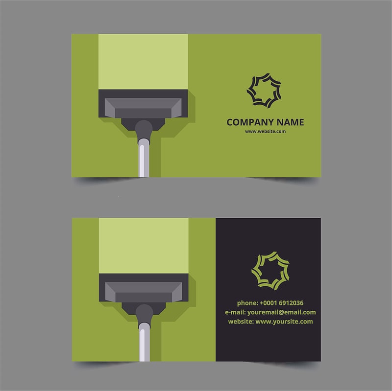 Cleaning services business card