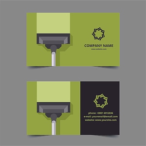Cleaning services business card