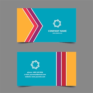 Colors business card template