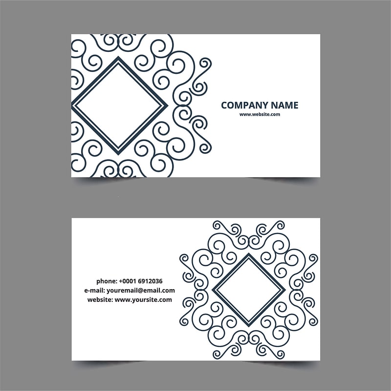 Decorative card template