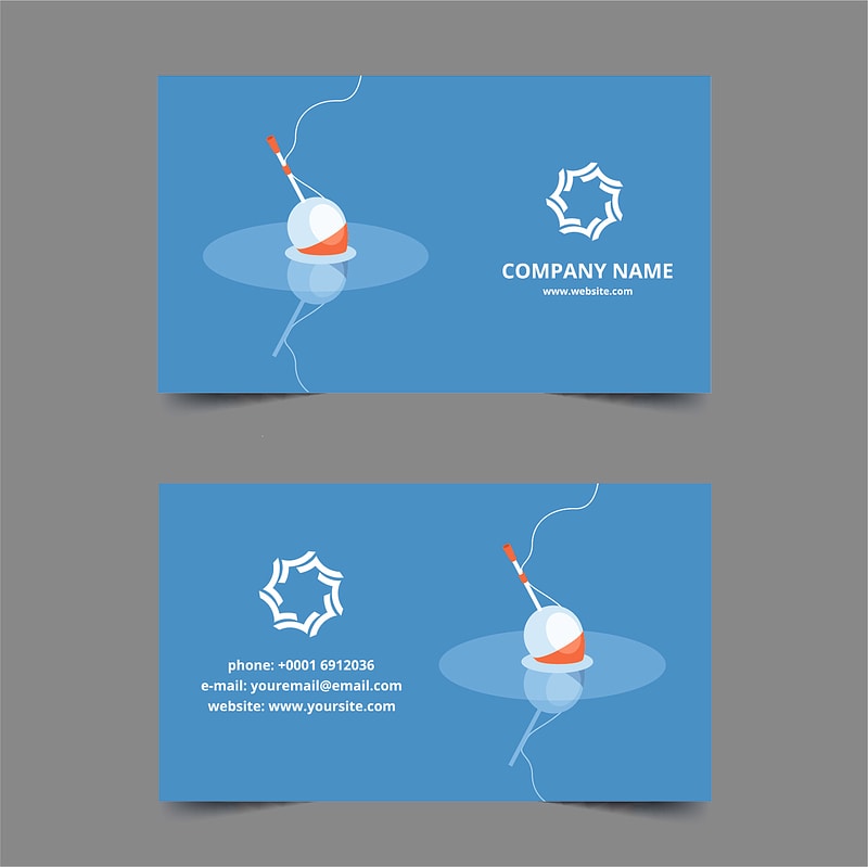 Fishing shop business card