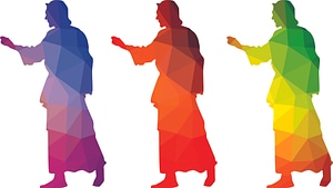 Jesus christ silhouette