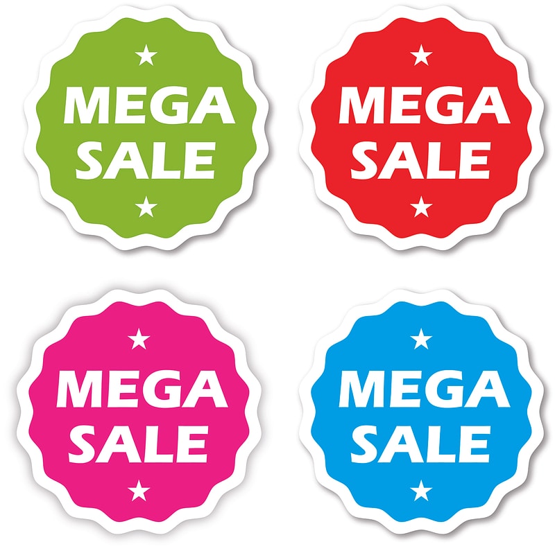 Mega sale stickers