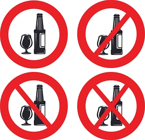 No alcoholic drinks