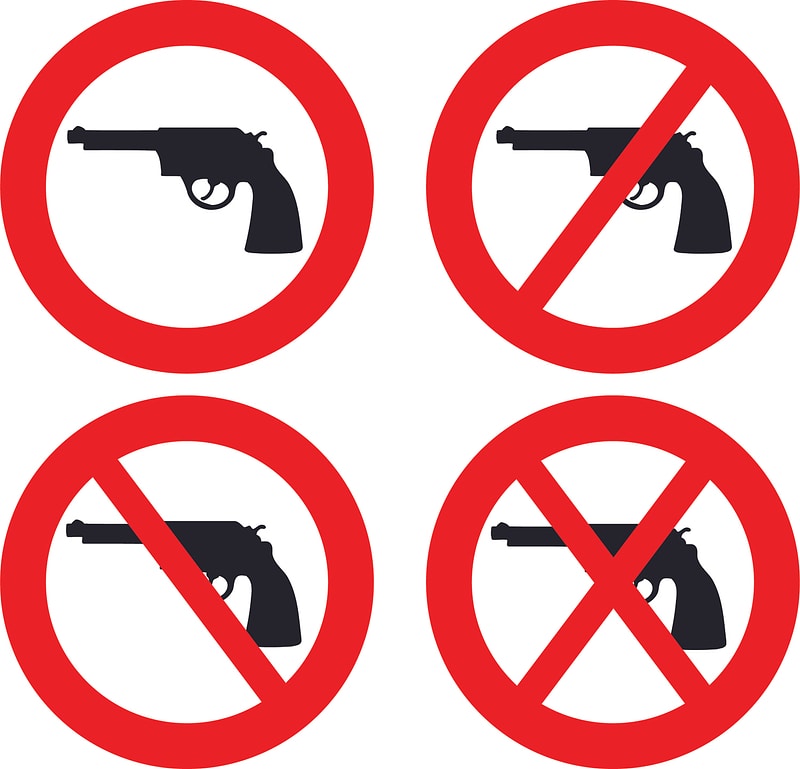 No weapon sign