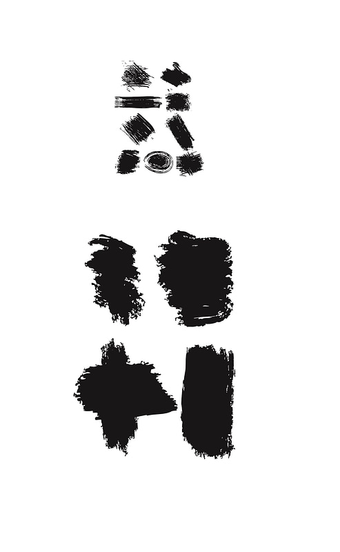 Paintbrush strokes grunge