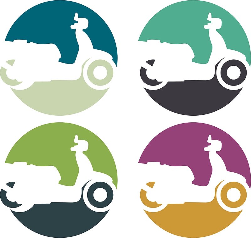 Scooter delivery logo
