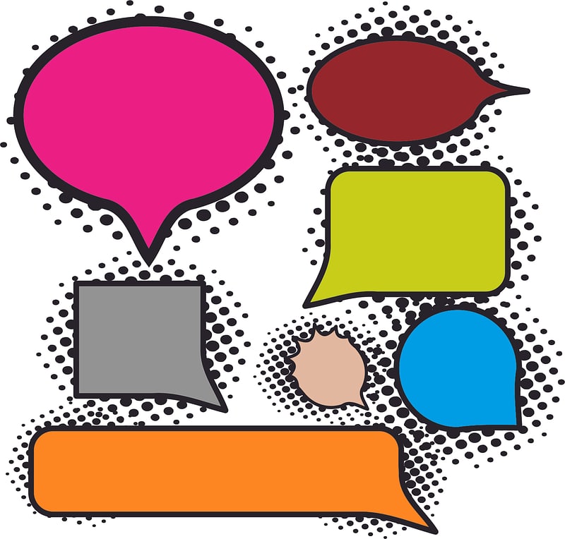 Speech comics balloons