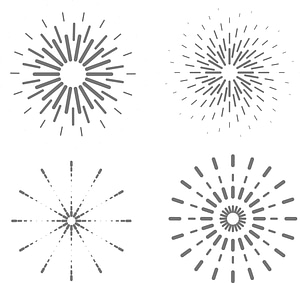 Sunburst logo pack