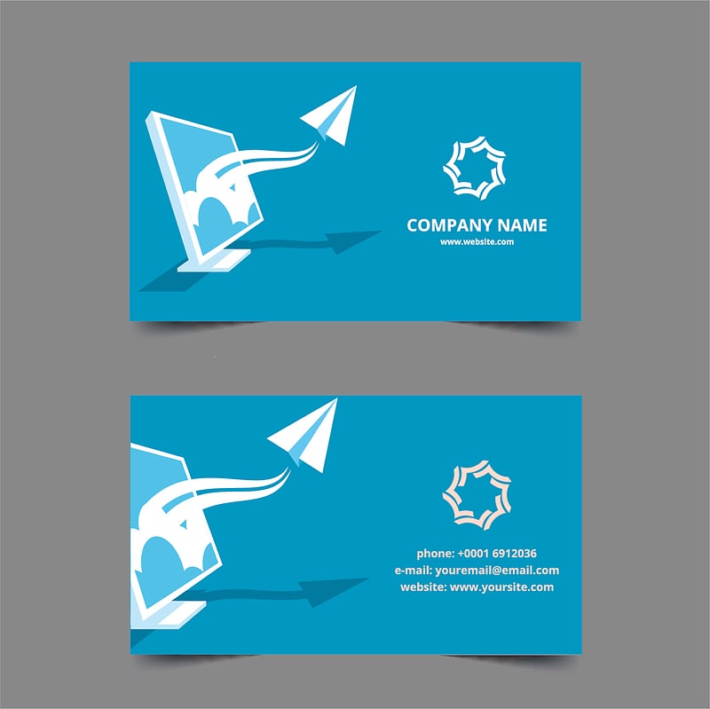 Tech company business card