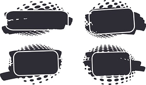 Text balloons halftone