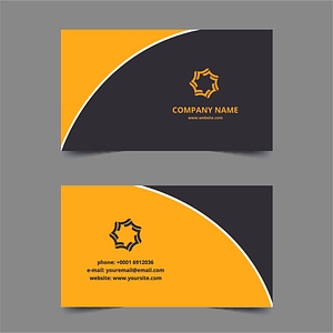 Two colors template black yellow