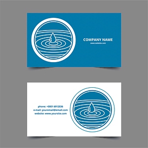 Water drop cards