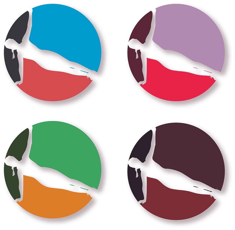Yoga class logo concept