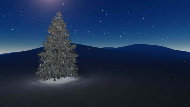 White Christmas tree