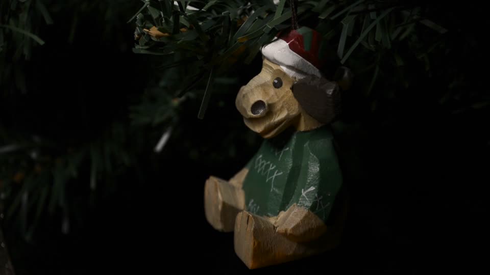 Moose fir tree christmas
