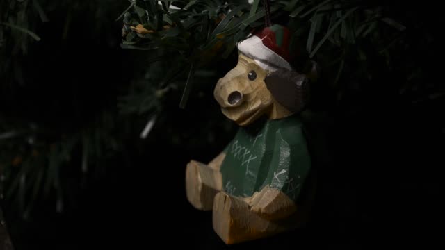 Moose fir tree christmas