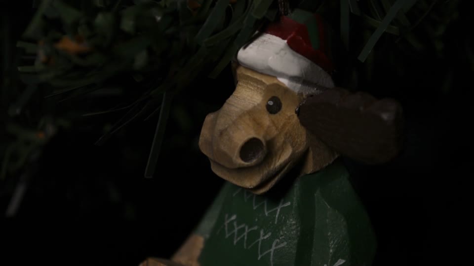 Moose fir tree christmas