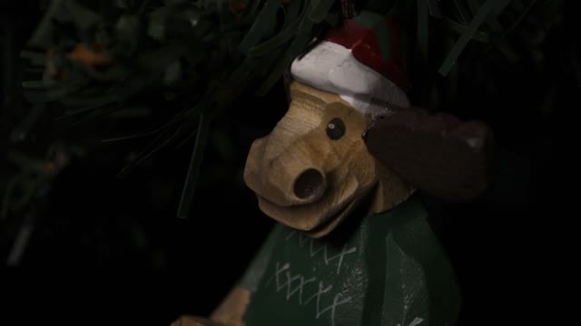 Moose fir tree christmas