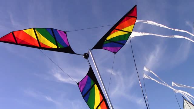 Windmill multicoloured wind chimes