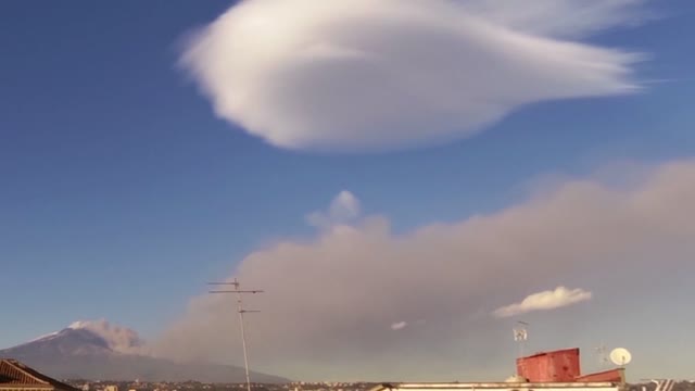 Etna eruption sicily