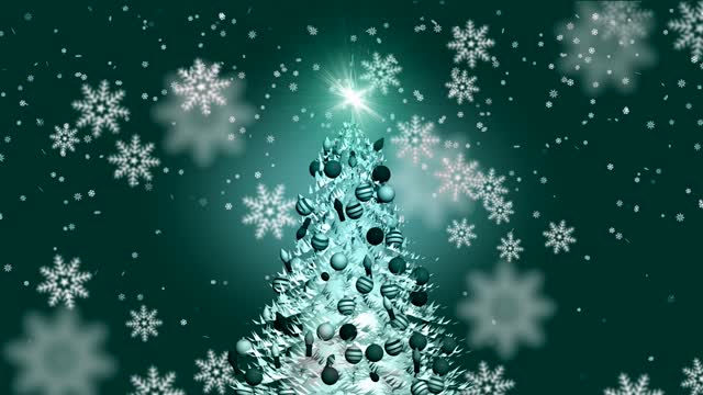 Christmas tree snow