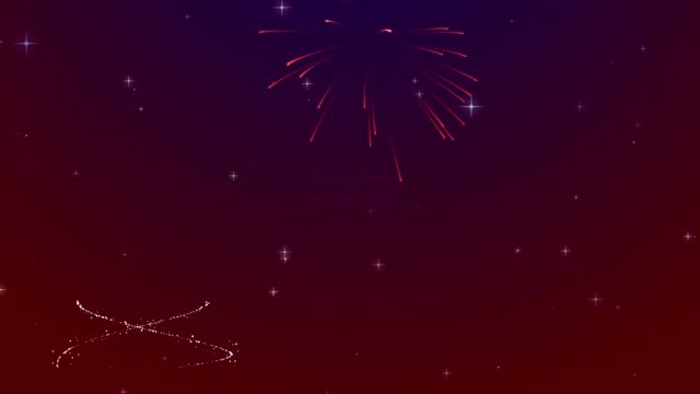 New year fires shine