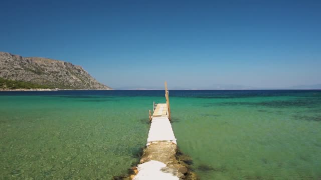 Sea walking beach