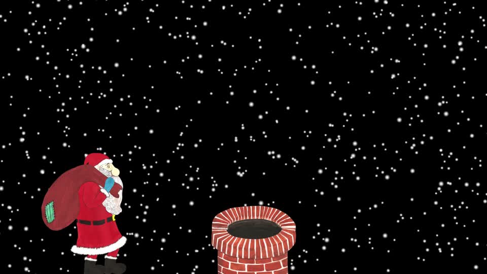 Santa claus nicholas chimney
