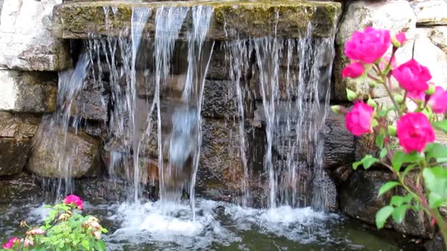 Waterfall rose water