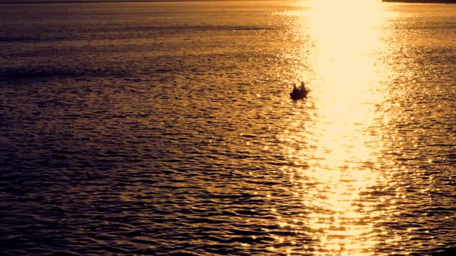 Boat sea fisherman