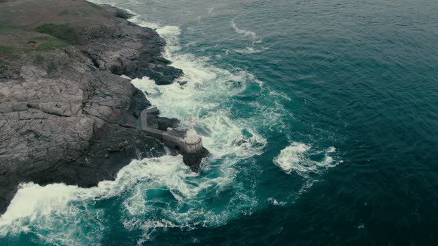 Wave lighthouse ocean